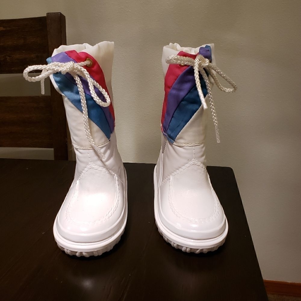 Waterproof Rubber  vintage Toddler  boots